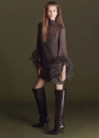 Bottes hautes en cuir