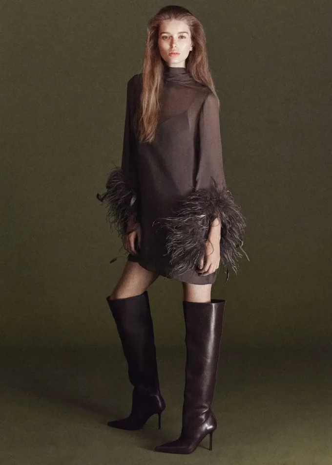 Bottes hautes en cuir