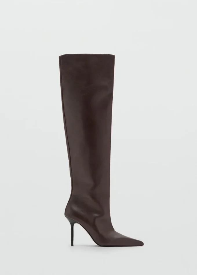 Bottes hautes en cuir