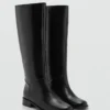 Bottes hautes en cuir