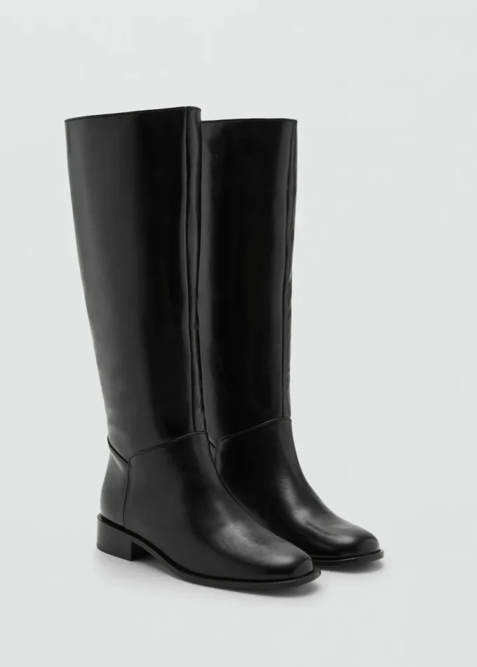 Bottes hautes en cuir