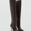 Bottes hautes en cuir