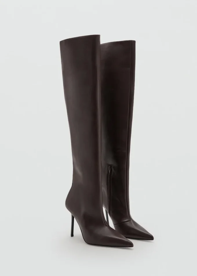 Bottes hautes en cuir