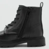 Bottes à lacets en cuir Bottes à lacets en cuir
