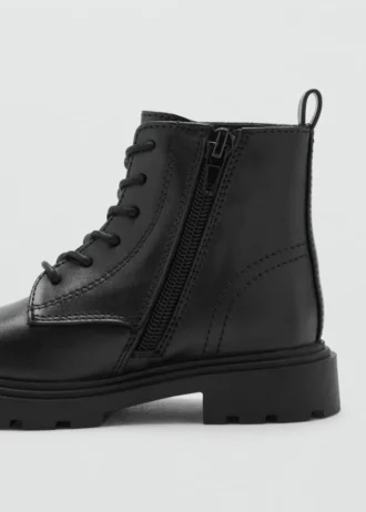 Bottes à lacets en cuir