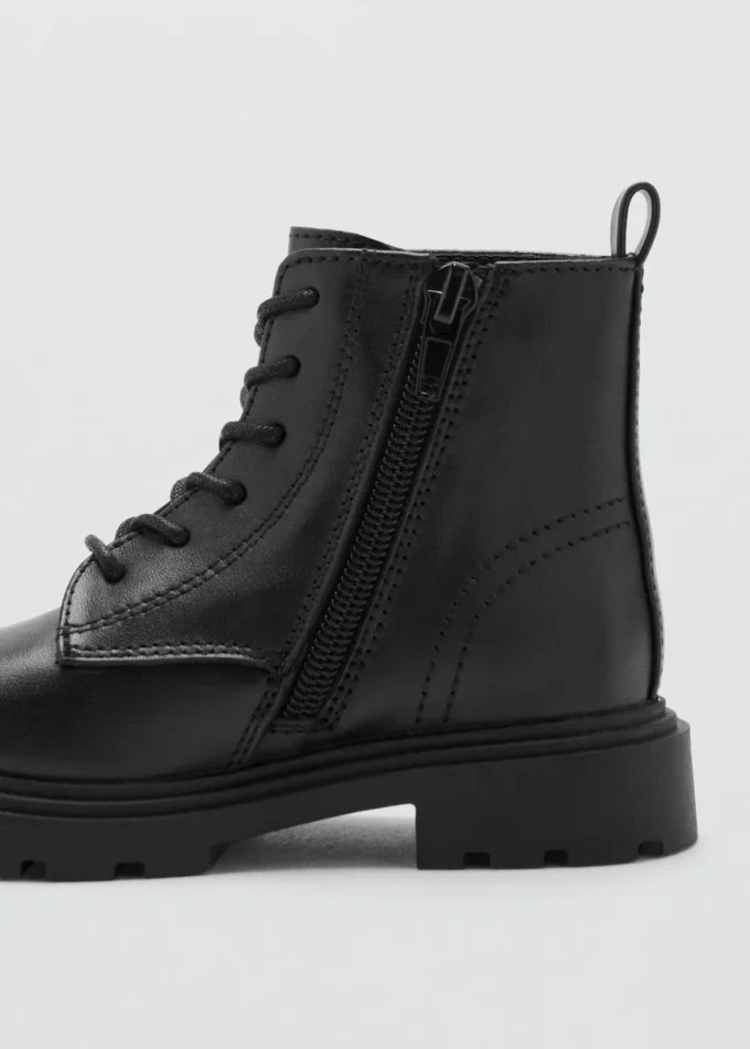 Bottes à lacets en cuir Bottes à lacets en cuir