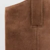 Bottes à talons en cuir