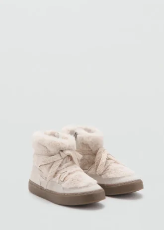 Bottines avec détails en cuir