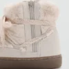 Bottines avec détails en cuir Bottines avec détails en cuir