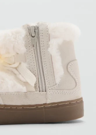 Bottines avec détails en cuir
