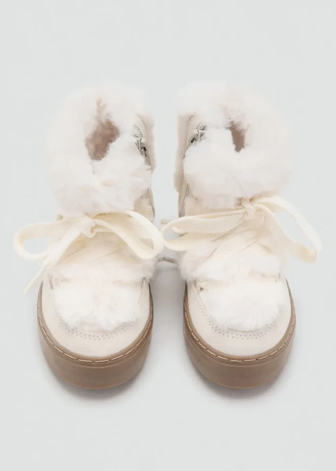 Bottines avec détails en cuir Bottines avec détails en cuir