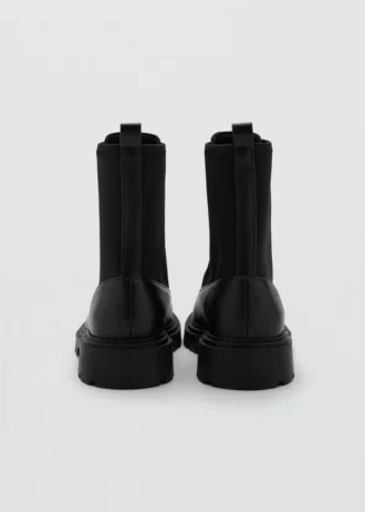 Bottines en cuir à fermeture éclair