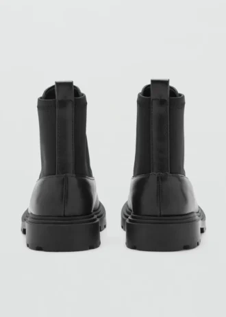 Bottines en cuir à fermeture éclair