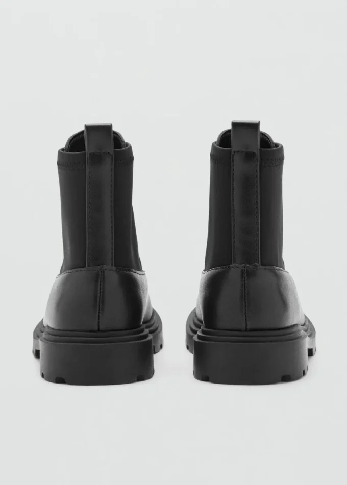 Bottines en cuir à fermeture éclair