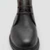 Bottines en cuir à lacets