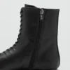 Bottines en cuir à lacets