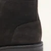 Bottines en cuir à lacets
