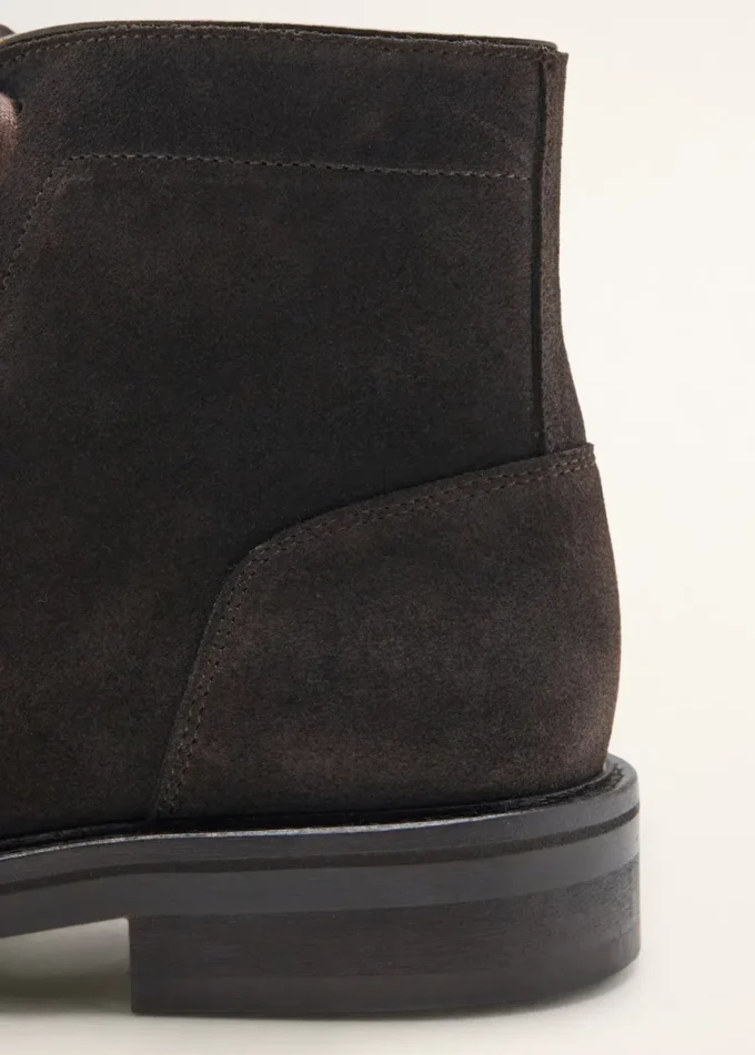 Bottines en cuir à lacets