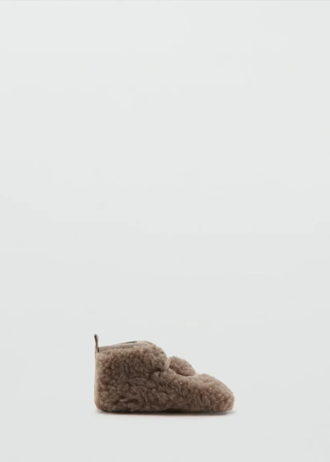 Bottines en cuir shearling Bottines en cuir shearling