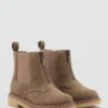 Bottines en cuir suédé
