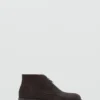 Bottines en cuir suédé