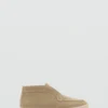 Bottines en cuir suédé