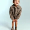 Bottines en cuir suédé
