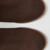 Bottines en cuir suédé