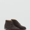 Bottines en cuir suédé