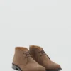 Bottines en cuir suédé