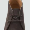 Bottines en cuir suédé