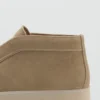 Bottines en cuir suédé