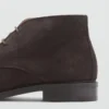 Bottines en cuir suédé