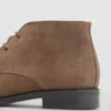Bottines en cuir suédé