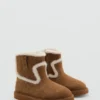 Bottines en daim effet fourrure