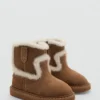 Bottines en daim effet fourrure
