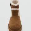 Bottines en daim effet fourrure