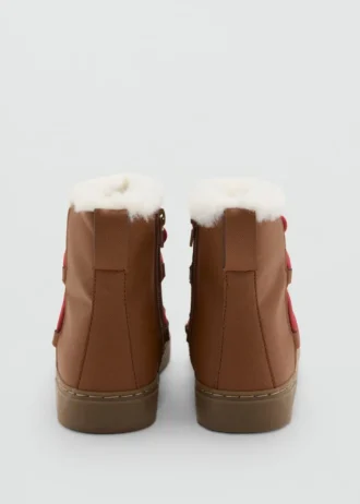 Bottines à lacets en fourrure