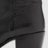 Bottines pointues en cuir