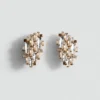 Boucles d&rsquo;oreilles combinées en cristal