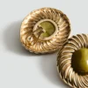 Boucles d&rsquo;oreilles combinées en résine texturée
