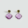 Boucles d&rsquo;oreilles pendantes bicolores