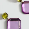 Boucles d&rsquo;oreilles pendantes bicolores