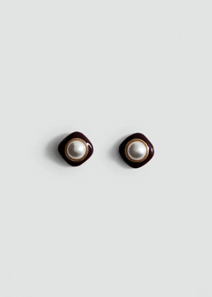 Boucles d&rsquo;oreilles perles combinées