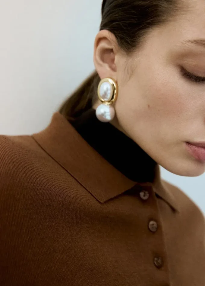 Boucles d&rsquo;oreilles perles combinées