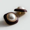 Boucles d&rsquo;oreilles perles combinées