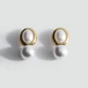 Boucles d&rsquo;oreilles perles combinées