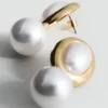 Boucles d&rsquo;oreilles perles combinées