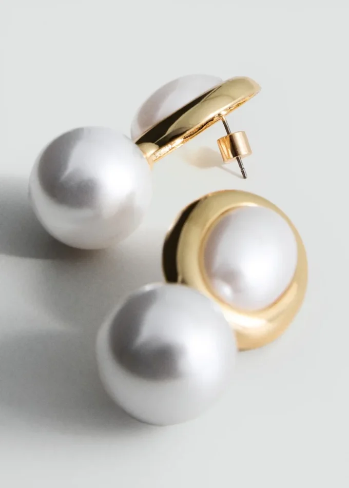 Boucles d&rsquo;oreilles perles combinées