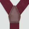 Bretelles élastiques réglables avec détails en cuir Bretelles élastiques réglables avec détails en cuir